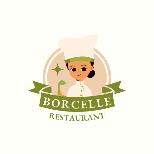 Neutral Ilustrated Restaurant Logo