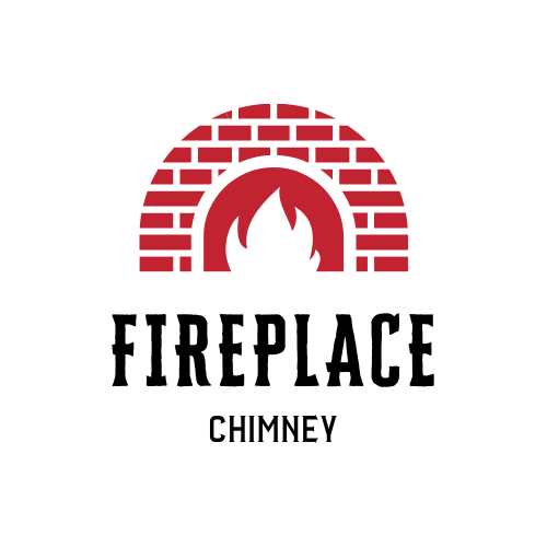 Red Minimalist Fireplace Logo